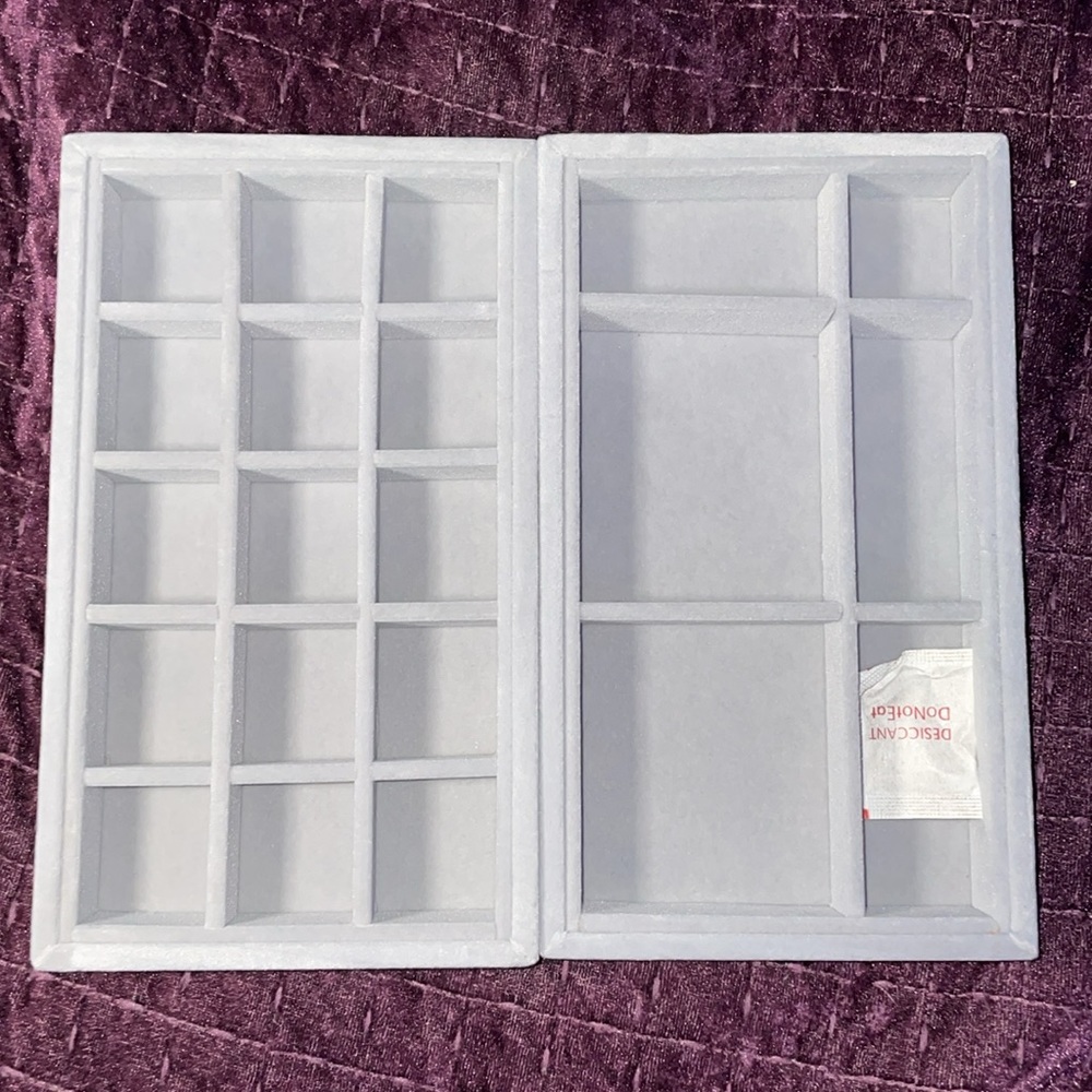 NEW jewelry box trays ring holders set of 2 pieces